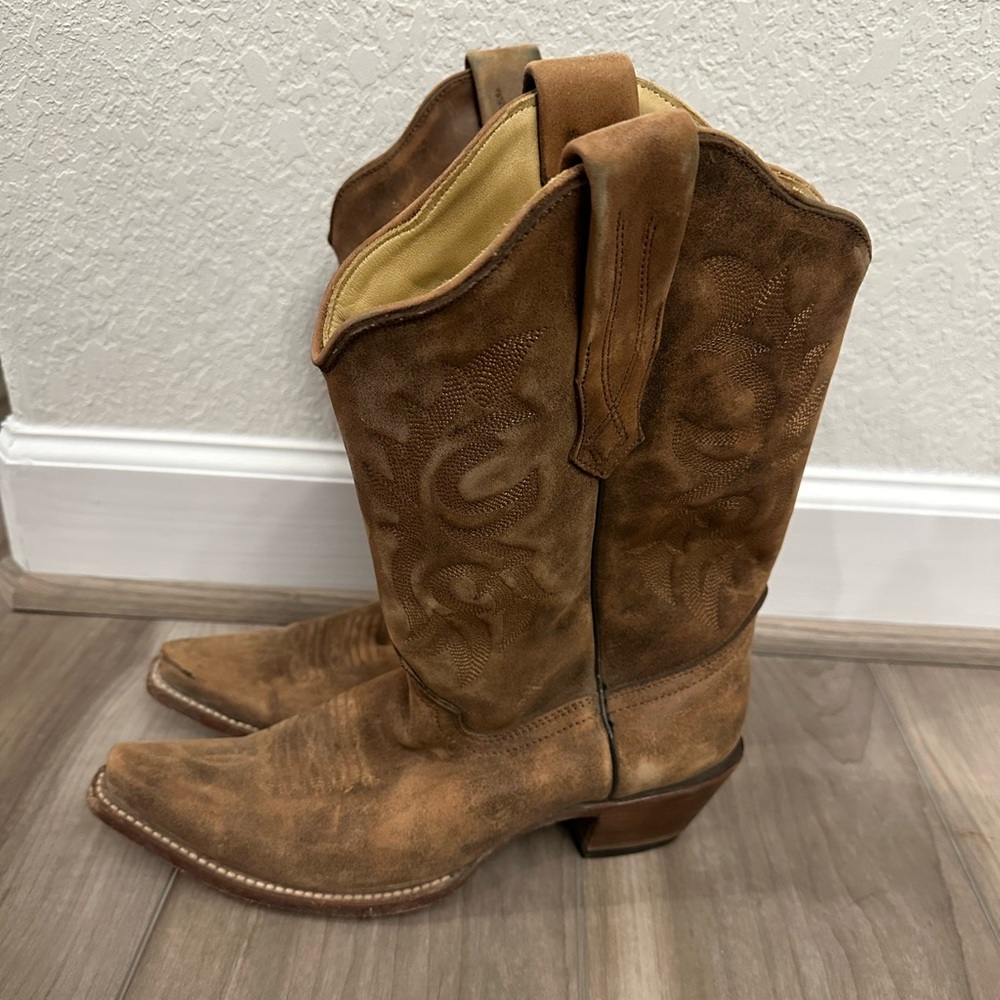 CORRAL WOMEN'S DISTRESSED SNIP TOE WESTERN BOOTS SIZE 9M C2033